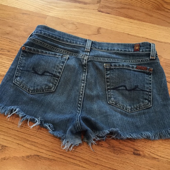 7 For All Mankind Pants - 7 For All Mankind High Waisted Shorts